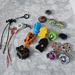 Beyblade Hasbro Lot Berserker Behemoth Metal Shogun Bandit Launchers Drago 21 Pc